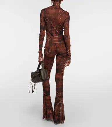 Jean Paul Gaultier x KNWLS printed mesh high-neck top | Thumbnail 3 Jean Paul Gaultier x KNWLS printed mesh high-neck top | Thumbnail 3