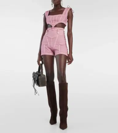 Jean Paul Gaultier x KNWLS high-rise denim corset shorts | Thumbnail 2 Jean Paul Gaultier x KNWLS high-rise denim corset shorts | Thumbnail 2