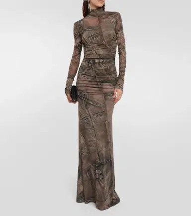 BLUMARINE Printed high-neck gown | Thumbnail 2 BLUMARINE Printed high-neck gown | Thumbnail 2