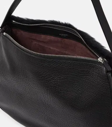 Burberry Knight Medium leather and shearling shoulder bag | Thumbnail 6 Burberry Knight Medium leather and shearling shoulder bag | Thumbnail 6