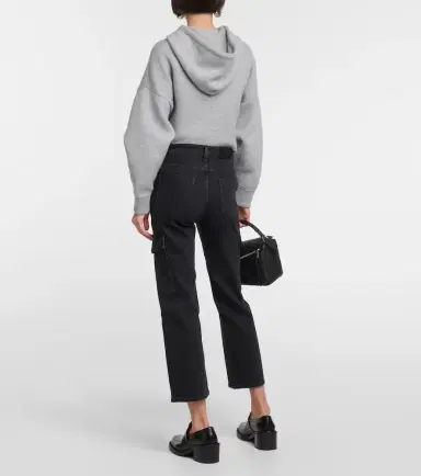 7 For All Mankind Logan Cargo cropped straight jeans | Thumbnail 3 7 For All Mankind Logan Cargo cropped straight jeans | Thumbnail 3