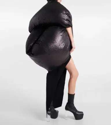 Rick Owens Sequined down jacket | Thumbnail 3 Rick Owens Sequined down jacket | Thumbnail 3
