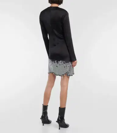 JW Anderson Deconstructed satin minidress | Thumbnail 3 JW Anderson Deconstructed satin minidress | Thumbnail 3