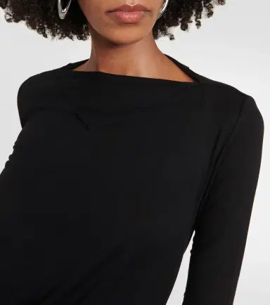 Rick Owens Lilies draped jersey midi dress | Thumbnail 2 Rick Owens Lilies draped jersey midi dress | Thumbnail 2