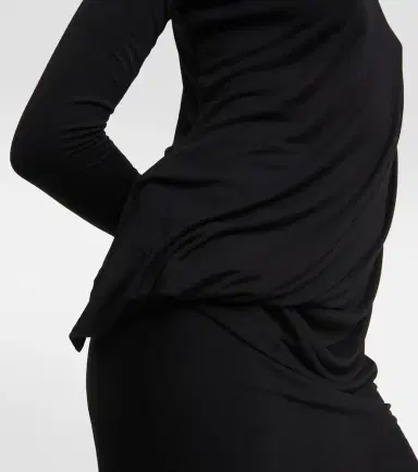 Rick Owens Lilies draped jersey midi dress | Thumbnail 5 Rick Owens Lilies draped jersey midi dress | Thumbnail 5
