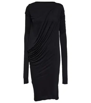 Rick Owens Lilies draped jersey midi dress | Thumbnail 1 Rick Owens Lilies draped jersey midi dress | Thumbnail 1