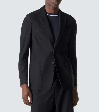 Giorgio Armani Icon single-breasted blazer | Thumbnail 4 Giorgio Armani Icon single-breasted blazer | Thumbnail 4