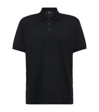 Giorgio Armani Cotton-blend polo shirt | Thumbnail 1 Giorgio Armani Cotton-blend polo shirt | Thumbnail 1
