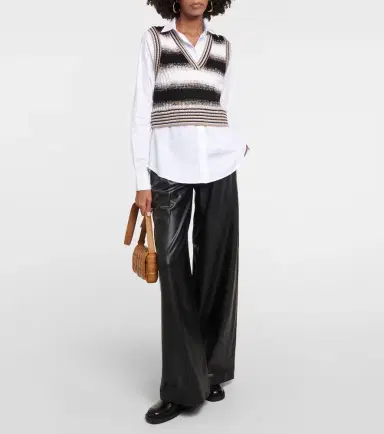 Veronica Beard Spear cotton-blend and wool shirt | Thumbnail 3 Veronica Beard Spear cotton-blend and wool shirt | Thumbnail 3
