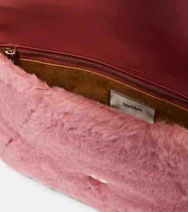Max Mara Alpaca, wool, and silk teddy clutch | Thumbnail 4 Max Mara Alpaca, wool, and silk teddy clutch | Thumbnail 4