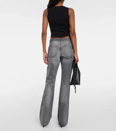 Courreges Courrèges Low-rise straight jeans | Thumbnail 6 Courreges Courrèges Low-rise straight jeans | Thumbnail 6