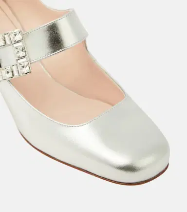 Roger Vivier Très Vivier metallic leather Mary Jane pumps | Thumbnail 4 Roger Vivier Très Vivier metallic leather Mary Jane pumps | Thumbnail 4