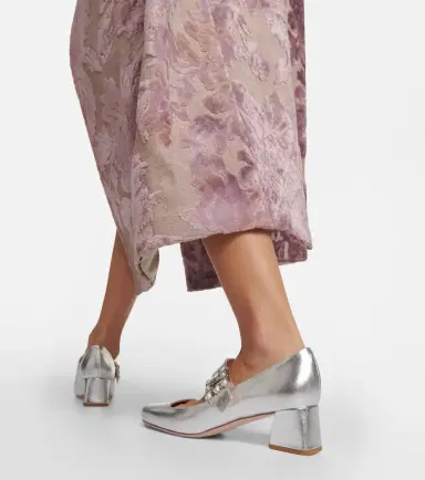 Roger Vivier Très Vivier metallic leather Mary Jane pumps | Thumbnail 7 Roger Vivier Très Vivier metallic leather Mary Jane pumps | Thumbnail 7
