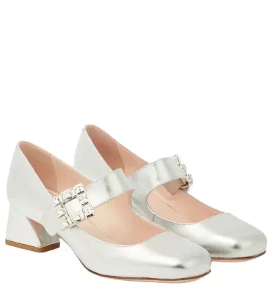Roger Vivier Très Vivier metallic leather Mary Jane pumps | Thumbnail 1 Roger Vivier Très Vivier metallic leather Mary Jane pumps | Thumbnail 1