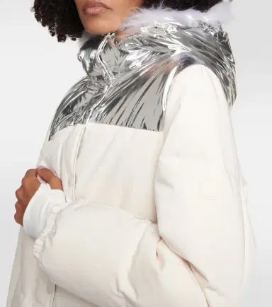 Yves Salomon Shearling-trimmed down jacket | Thumbnail 6 Yves Salomon Shearling-trimmed down jacket | Thumbnail 6