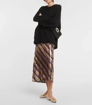 Roger Vivier Gommettine metallic leather ballet flats | Thumbnail 5 Roger Vivier Gommettine metallic leather ballet flats | Thumbnail 5