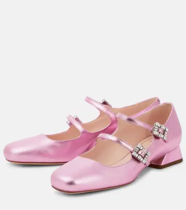 Roger Vivier Mini Très Vivier leather Mary Jane pumps | Thumbnail 3 Roger Vivier Mini Très Vivier leather Mary Jane pumps | Thumbnail 3