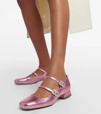 Roger Vivier Mini Très Vivier leather Mary Jane pumps | Thumbnail 7 Roger Vivier Mini Très Vivier leather Mary Jane pumps | Thumbnail 7