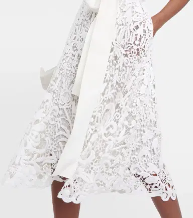 Elie Saab Lace midi dress | Thumbnail 4 Elie Saab Lace midi dress | Thumbnail 4