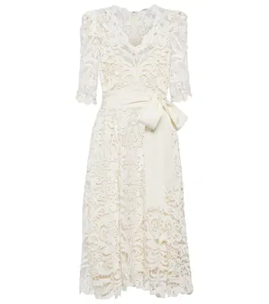 Elie Saab Lace midi dress | Thumbnail 1 Elie Saab Lace midi dress | Thumbnail 1