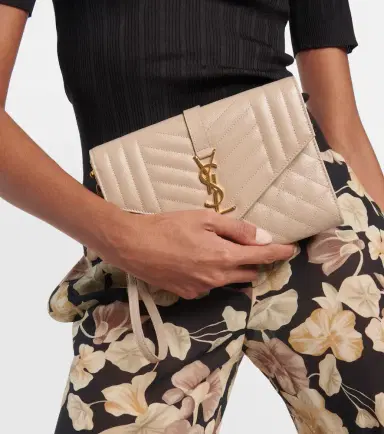 Saint Laurent Envelope matelassé leather clutch | Thumbnail 3 Saint Laurent Envelope matelassé leather clutch | Thumbnail 3