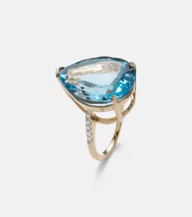 Mateo 14kt gold ring with topaz and diamonds | Thumbnail 2 Mateo 14kt gold ring with topaz and diamonds | Thumbnail 2