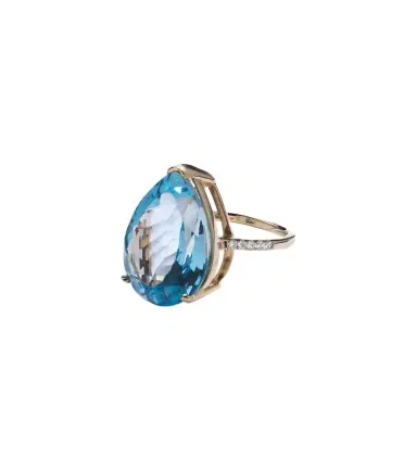 Mateo 14kt gold ring with topaz and diamonds | Thumbnail 1 Mateo 14kt gold ring with topaz and diamonds | Thumbnail 1