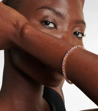 Bucherer Fine Jewellery Essentials Rivière 18kt rose gold bracelet with sapphires | Thumbnail 4 Bucherer Fine Jewellery Essentials Rivière 18kt rose gold bracelet with sapphires | Thumbnail 4