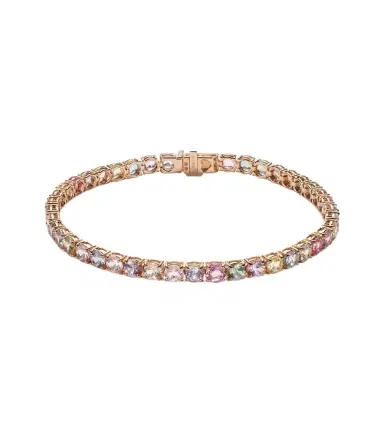 Bucherer Fine Jewellery Essentials Rivière 18kt rose gold bracelet with sapphires | Thumbnail 1 Bucherer Fine Jewellery Essentials Rivière 18kt rose gold bracelet with sapphires | Thumbnail 1