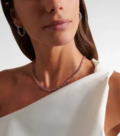 Bucherer Fine Jewellery Pastello Essentials Rivière 18kt rose gold necklace with sapphires | Thumbnail 5 Bucherer Fine Jewellery Pastello Essentials Rivière 18kt rose gold necklace with sapphires | Thumbnail 5