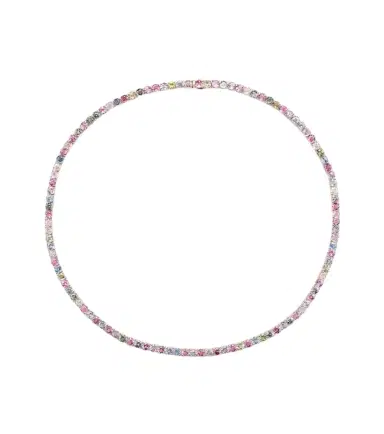 Bucherer Fine Jewellery Pastello Essentials Rivière 18kt rose gold necklace with sapphires | Thumbnail 1 Bucherer Fine Jewellery Pastello Essentials Rivière 18kt rose gold necklace with sapphires | Thumbnail 1