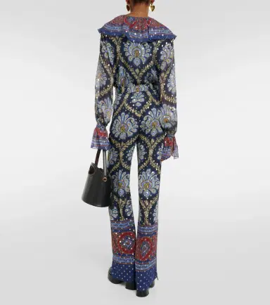 Etro Paisley silk-blend wide-leg pants | Thumbnail 2 Etro Paisley silk-blend wide-leg pants | Thumbnail 2