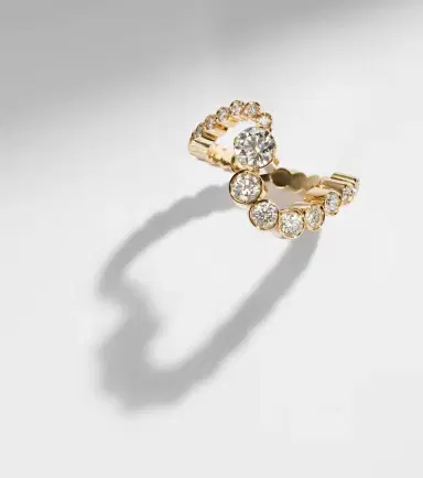 Sophie Bille Brahe Grand Ensemble Ocean 18kt gold ring with diamonds | Thumbnail 5 Sophie Bille Brahe Grand Ensemble Ocean 18kt gold ring with diamonds | Thumbnail 5