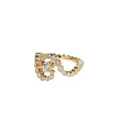 Sophie Bille Brahe Ocean de Ciel 18kt gold ring with diamonds | Thumbnail 1 Sophie Bille Brahe Ocean de Ciel 18kt gold ring with diamonds | Thumbnail 1