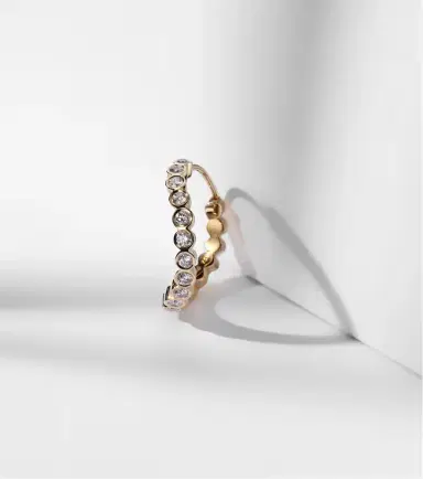 Sophie Bille Brahe Courant 18kt gold single earring with diamonds | Thumbnail 5 Sophie Bille Brahe Courant 18kt gold single earring with diamonds | Thumbnail 5