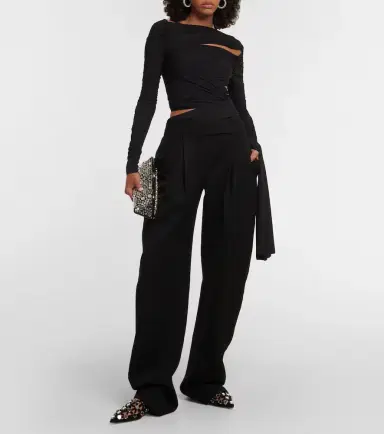 The Attico Asymmetrical draped top | Thumbnail 6 The Attico Asymmetrical draped top | Thumbnail 6