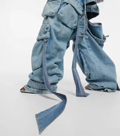 The Attico Cutout cargo jeans | Thumbnail 3 The Attico Cutout cargo jeans | Thumbnail 3