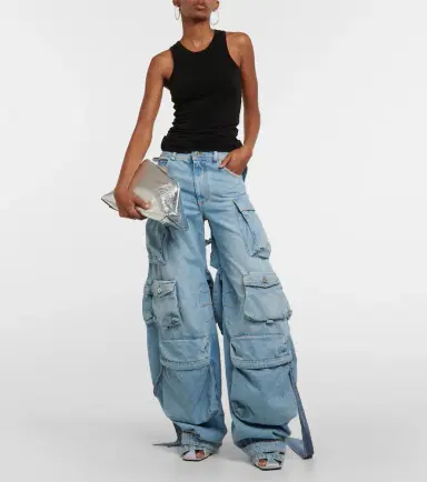 The Attico Cutout cargo jeans | Thumbnail 6 The Attico Cutout cargo jeans | Thumbnail 6