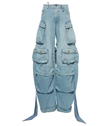 The Attico Cutout cargo jeans | Thumbnail 1 The Attico Cutout cargo jeans | Thumbnail 1