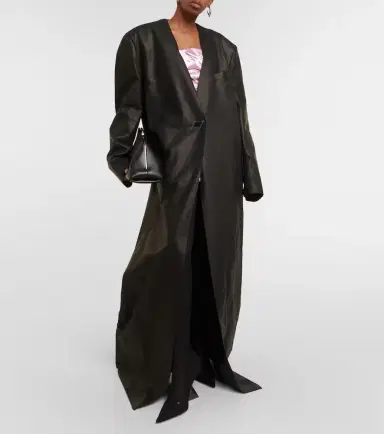 The Attico Leather maxi coat | Thumbnail 2 The Attico Leather maxi coat | Thumbnail 2