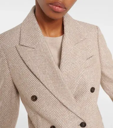 Brunello Cucinelli Chevron wool-blend blazer | Thumbnail 5 Brunello Cucinelli Chevron wool-blend blazer | Thumbnail 5