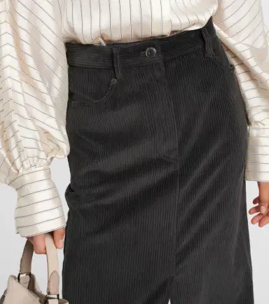 Brunello Cucinelli Cotton corduroy maxi skirt | Thumbnail 3 Brunello Cucinelli Cotton corduroy maxi skirt | Thumbnail 3