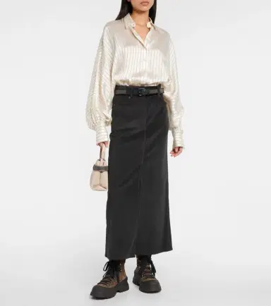 Brunello Cucinelli Cotton corduroy maxi skirt | Thumbnail 4 Brunello Cucinelli Cotton corduroy maxi skirt | Thumbnail 4
