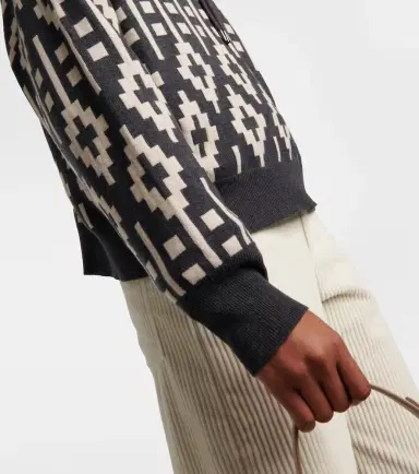 Brunello Cucinelli Vintage Jacquard wool-blend sweater | Thumbnail 6 Brunello Cucinelli Vintage Jacquard wool-blend sweater | Thumbnail 6