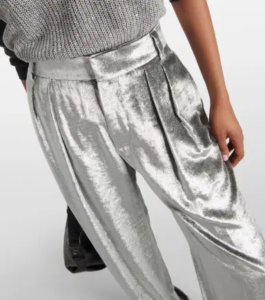 Brunello Cucinelli Velvet wide-leg pants | Thumbnail 2 Brunello Cucinelli Velvet wide-leg pants | Thumbnail 2