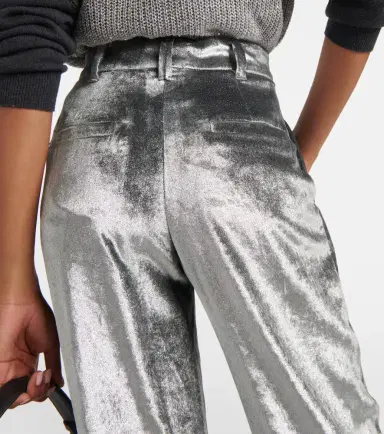 Brunello Cucinelli Velvet wide-leg pants | Thumbnail 3 Brunello Cucinelli Velvet wide-leg pants | Thumbnail 3