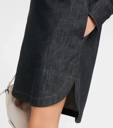 Brunello Cucinelli Denim shirt dress | Thumbnail 5 Brunello Cucinelli Denim shirt dress | Thumbnail 5