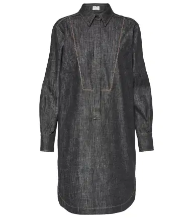 Brunello Cucinelli Denim shirt dress | Thumbnail 1 Brunello Cucinelli Denim shirt dress | Thumbnail 1