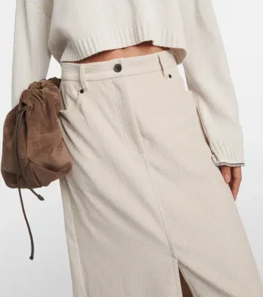 Brunello Cucinelli Cotton corduroy maxi skirt | Thumbnail 5 Brunello Cucinelli Cotton corduroy maxi skirt | Thumbnail 5