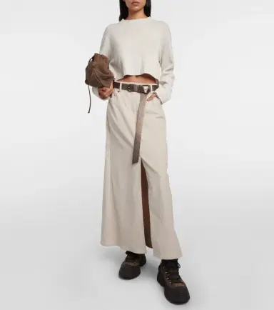 Brunello Cucinelli Cotton corduroy maxi skirt | Thumbnail 6 Brunello Cucinelli Cotton corduroy maxi skirt | Thumbnail 6